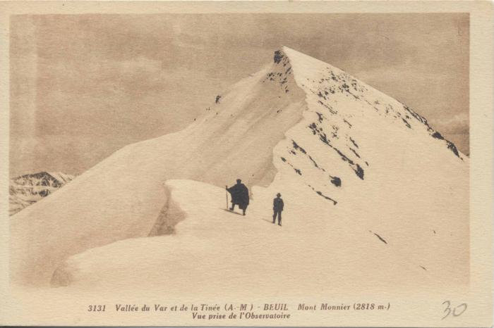 3131. vallée du Var et de la Tinée - Beuil (A.-M;) Mont Monnier (2818m) de l'observatoire