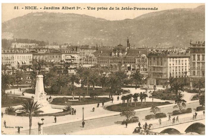 51. - NICE. - Jardins Albert Ier. - Vue prise de la Jetée-Promenade