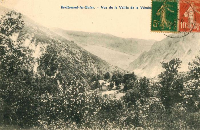Berthemont-les-Bains. - Vue de la Vallée de la Vésubie