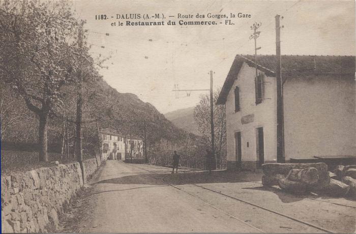 1182. Daluis (A.-M.) - route des Gorges - la gare - restaurant du commerce