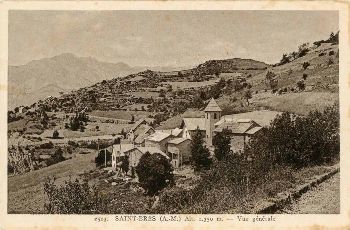 Route de Guillaume à Beuil. 2520. SAINT-BRES (A.-M.) Alt.1350 m. L'Hôtel-Restauran